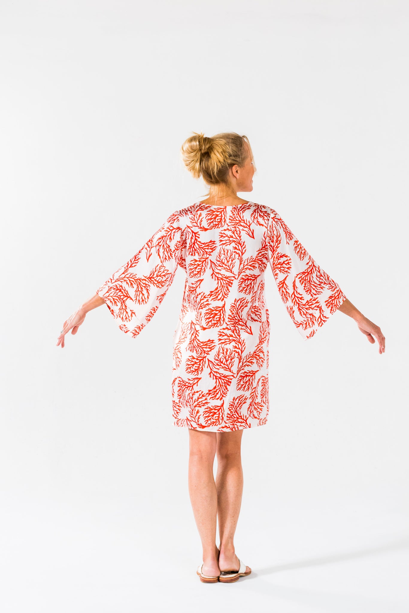 Ice Cube Dress -Coral